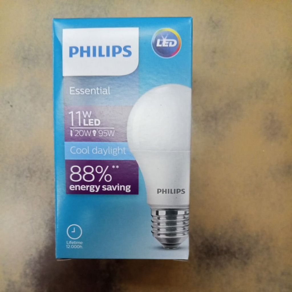 Philips หลอดไฟ LED หลอดไฟฟิลิปส์ LED Bulb 11W 1หลอด ฟิลลิป์ แสงขาว แสง ...