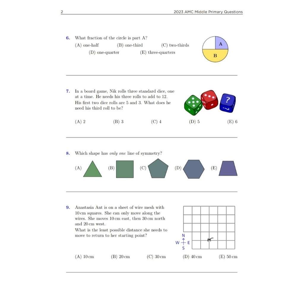 เตรียมสอบคณิตศาตร์นานาชาติ AMC (Australian Mathematics Competition) set ...