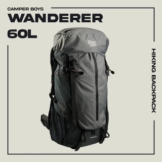 (รับประกัน 5 ปี) WANDERER 60L กระเป๋าเป้เดินป่า เป้แบ็คแพ็ค สำหรับนักผจญภัยตัวจริง มีดามเหล็ก ถึก ทน เท่ เซฟหลังดีที่สุด