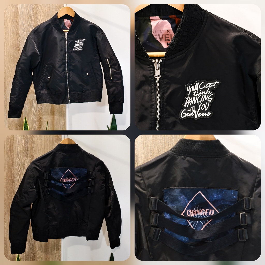 Jacket ผู้หญิง เสื้อแจ็คเก็ตเบสบอลหญิง มือสอง สภาพใหม่ เสื้อแจ็คเก็ตมือ ...