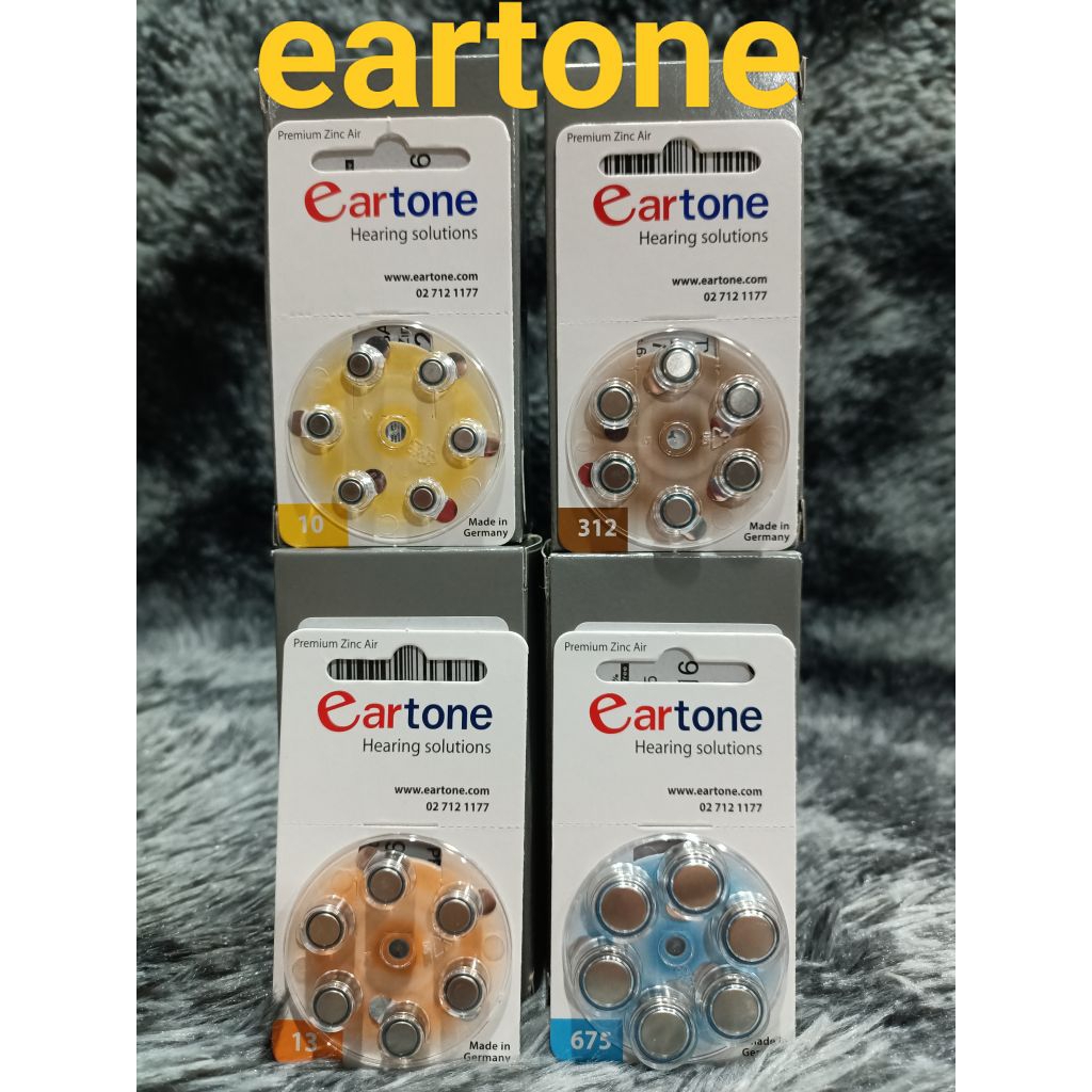 ถ่านเครื่องช่วยฟัง eartone ของแท้ 100% Made in germany (สินค้าล็อตใหม่ ...