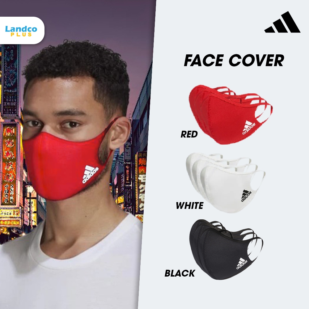 Adidas อาดิดาส หน้ากากผ้า ผ้าปิดปาก Face Cover 3P Mask (450) | Shopee ...