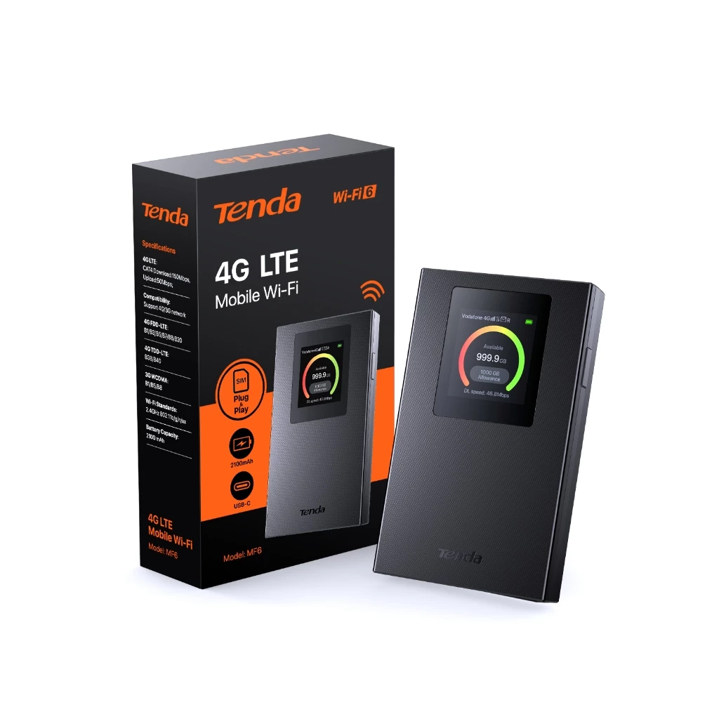 Tenda MF3 / MF6 Pocket WiFi Hotspot 4G LTE Mobile Wi-Fi รองรับ Wi-Fi 6 ความเร็วสูง