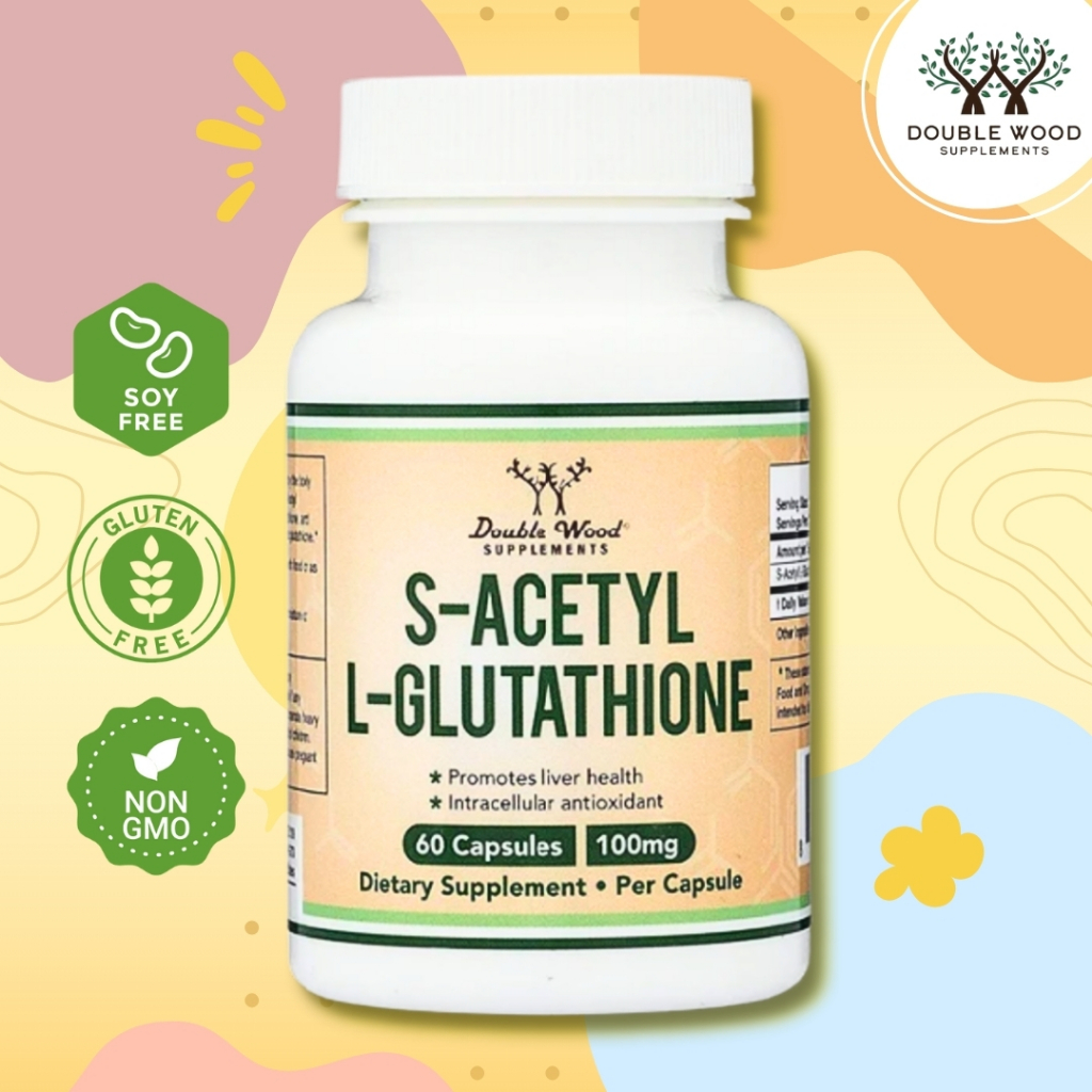 double wood s acetyl glutathione S-Acetyl L-Glutathione by DoubleWood 🥦ต้านอนุมูลอิสระ  เสริมสร้างภูมิคุ้มกัน บำรุงตับ🥦