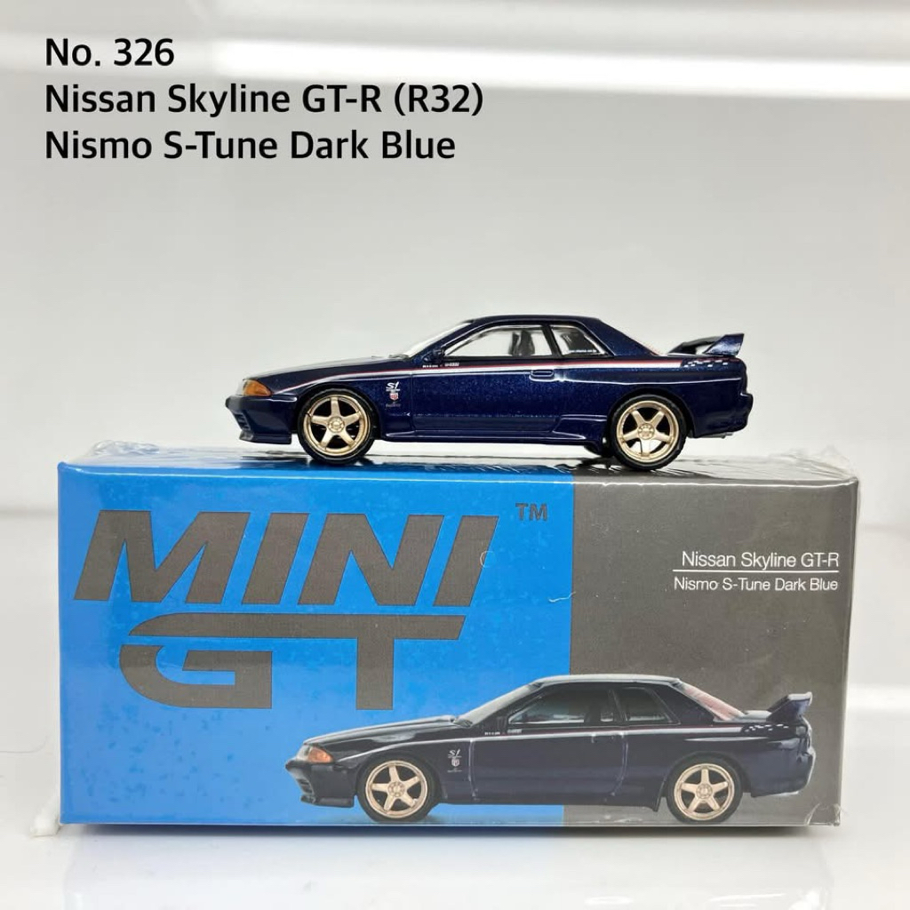 MiniGT No. 326-R Nissan Skyline GT-R (R32) Nismo S-Tune Dark Blue ...