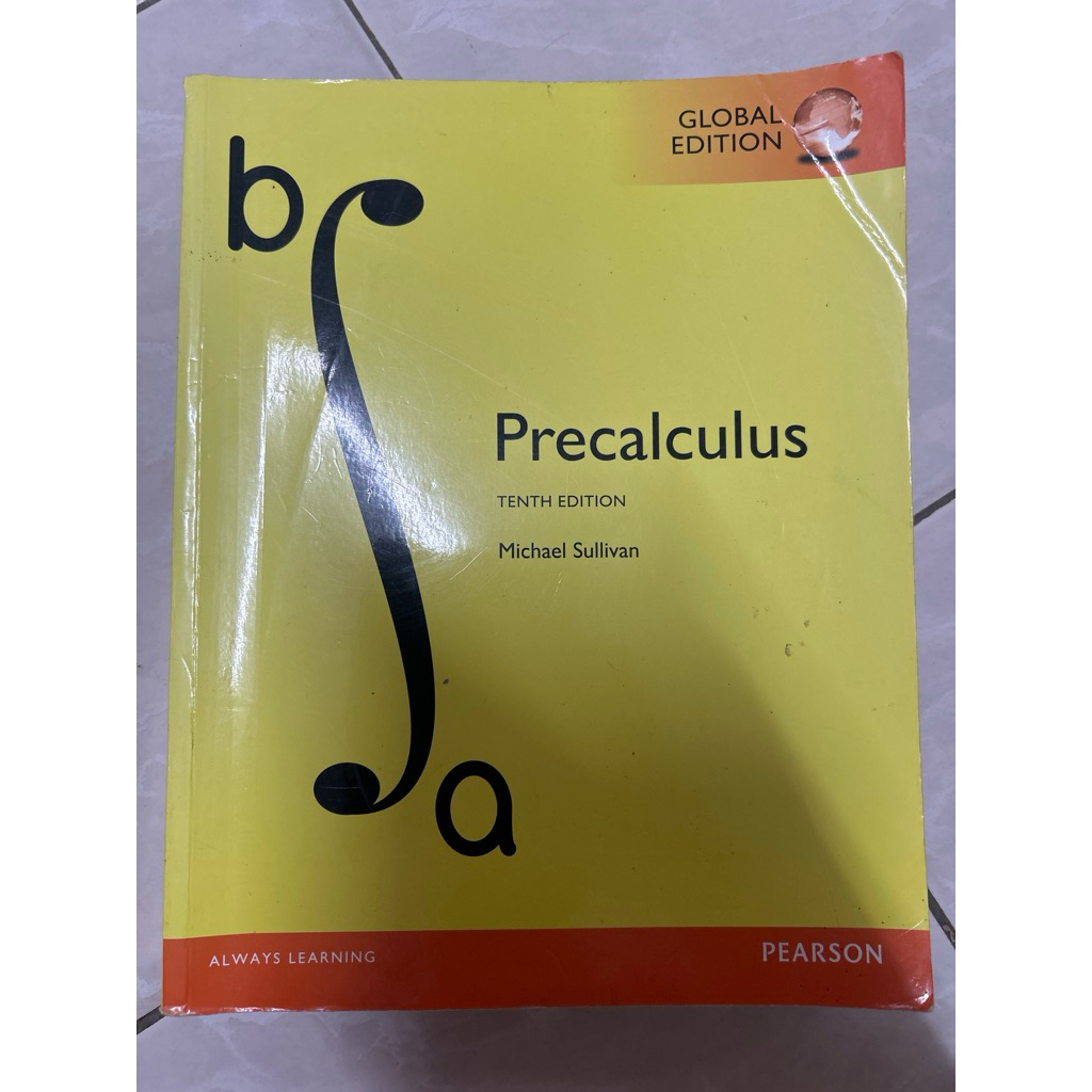 precalculus tenth edition มือสอง Shopee Thailand