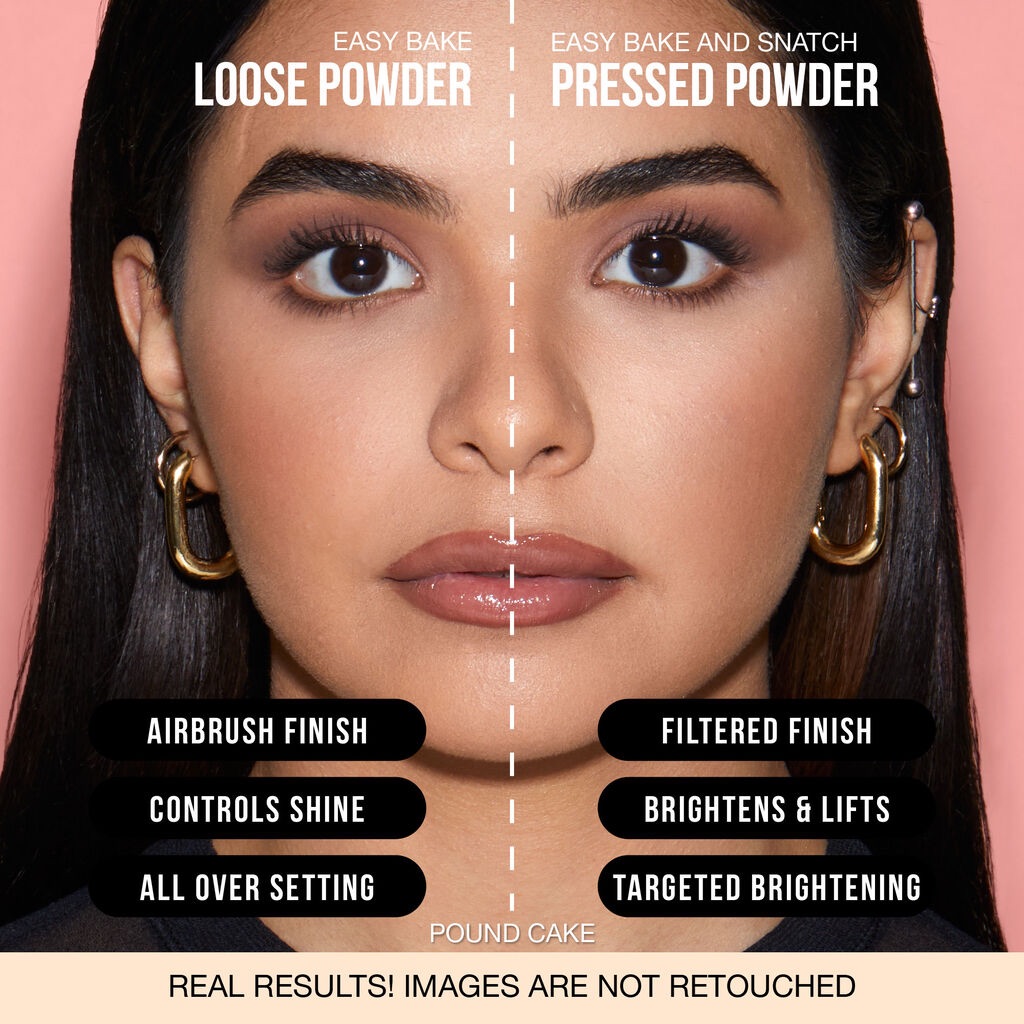 HUDA BEAUTY Easy Bake and Snatch Pressed Talc-Free Brightening and ...