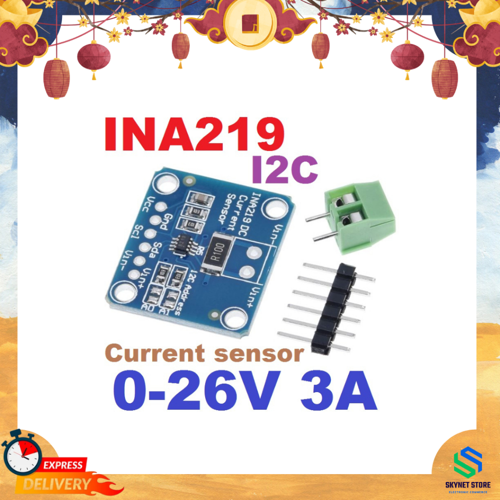 CJMCU-219 INA219 I2C Bi-directional Current / Power Monitor Sensor ...