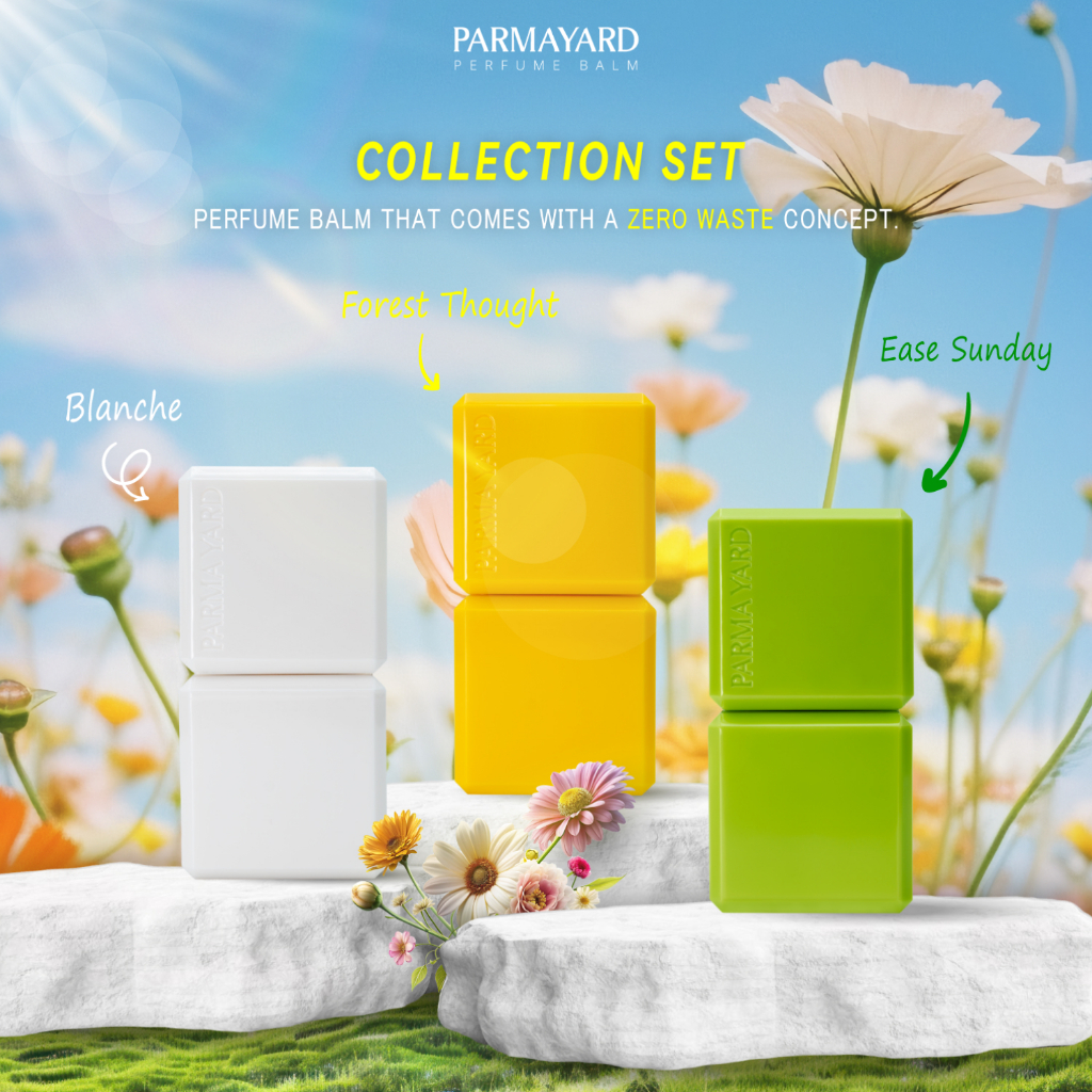 PARMAYARD PERFUME BALM SET 3 SCENTS บาล์มน้ำหอมพาร์มายาด เซ็ท3กลิ่น ...