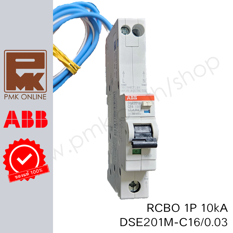ABB เบรกเกอร์กันดูด RCBO 1P DSE201M | Shopee Thailand