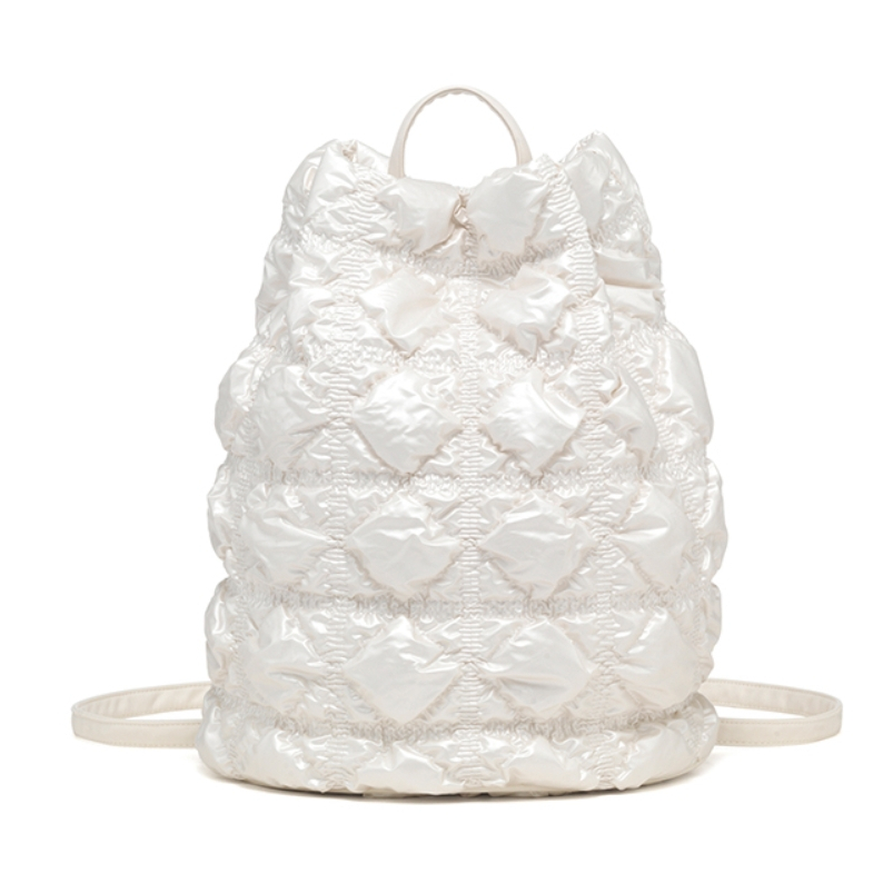 Carlyn Clover Backpack 5 Colors H74115010 (Pearl White