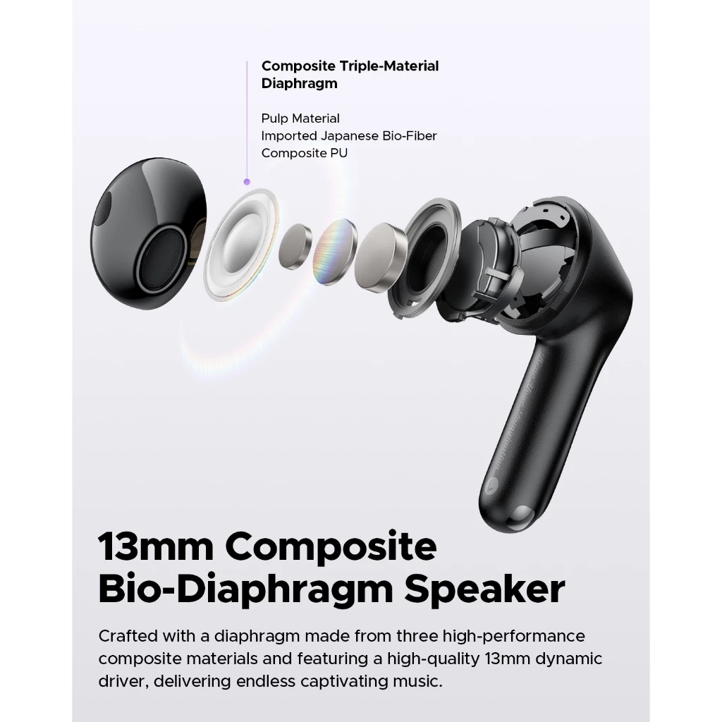 SOUNDPEATS Air5 หูฟังบลูทูธ 5.4 มี Game Mode หูฟังไร้สาย Snapdragon Sound aptX มี ANC
