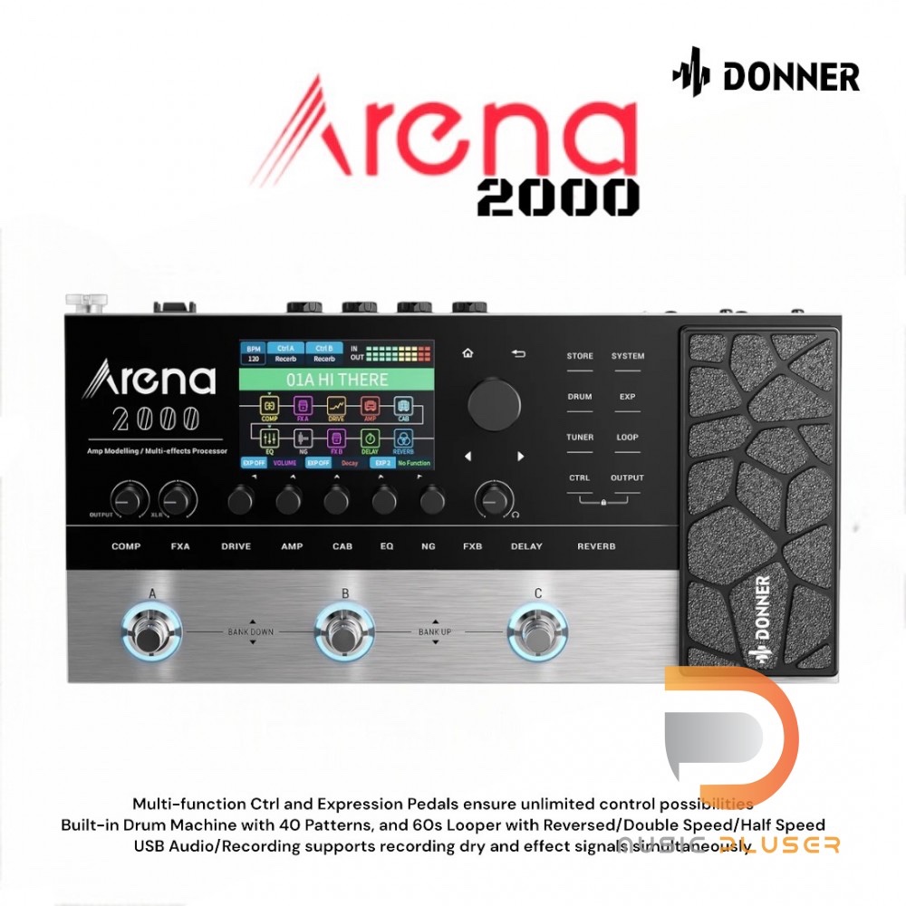 Donner Arena 2000 มัลติเอฟเฟคฟังก์ชันล้น ควบคุมด้วยแอปพลิเคชันผ่าน 