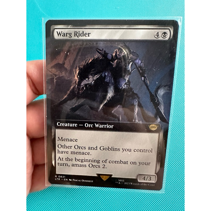 Warg Rider Extended Art การ์ด Magic The Gathering ของแท้ จากชุด The ...