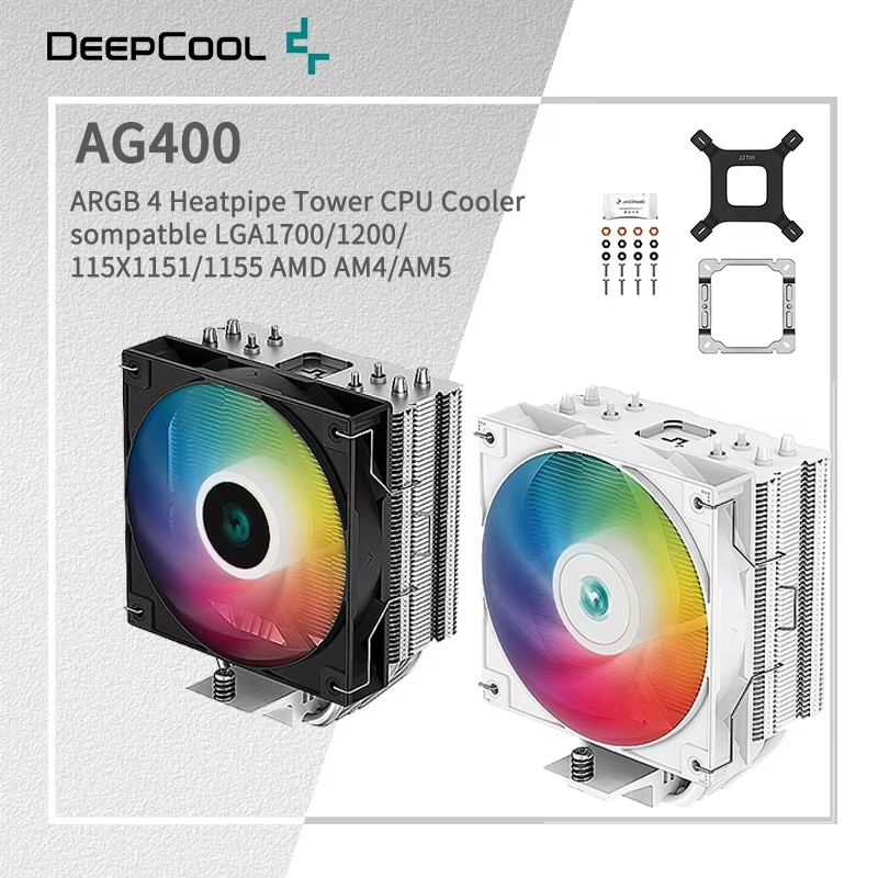 CPU AIR COOLER (พัดลมซีพียู) DEEPCOOL AG400 ARGB | Shopee Thailand