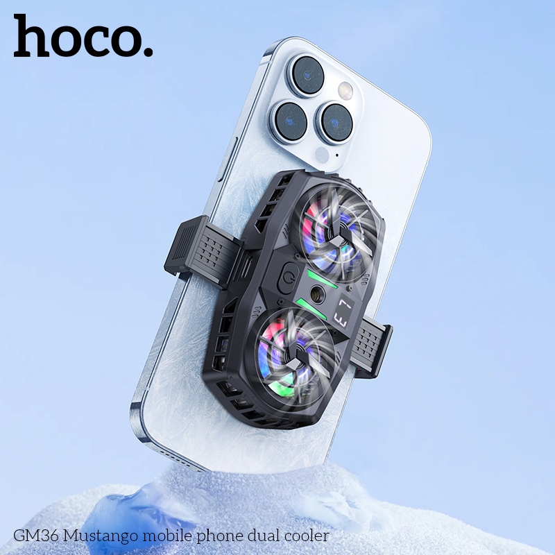 Hoco GM36 Mustango Dual Mobile Phone Cooler พัดลมติดมือถือระบายอากาศ ...