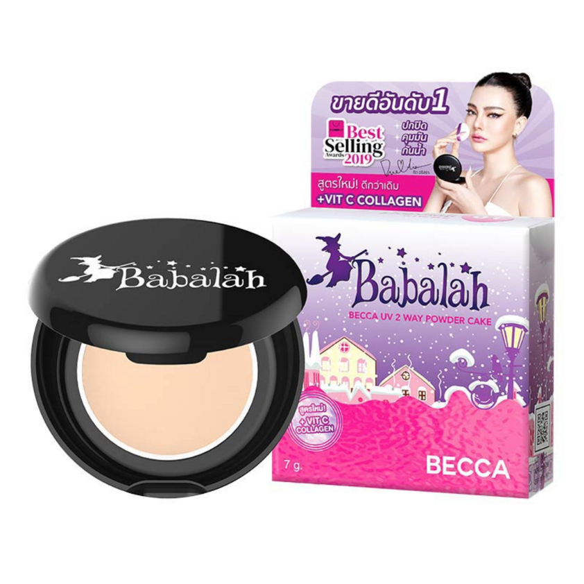 Babalah Becca UV 2 Way Powder Cake 7 กรัม เบอร์02 บาบาร่า แป้งผสมรอง ...