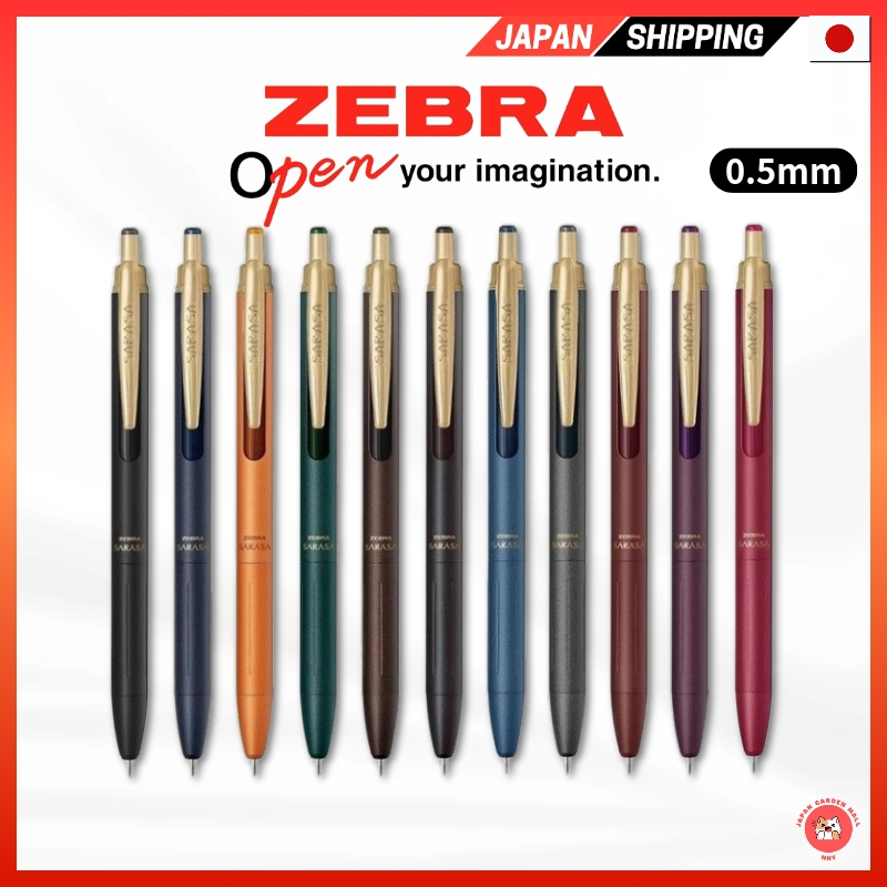 Zebra Sarasa Grand Gel-Kugelschreiber 0,5 Mm – Vintage-Dunkelblau, Luxuriöses Metall-Design