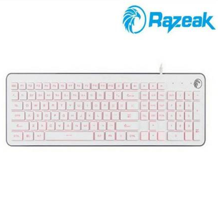 RAZEAK RK8271 คีย์บอร์ดเกมส์มิ่ง CHOCOLATE KEYBOARD | Shopee Thailand