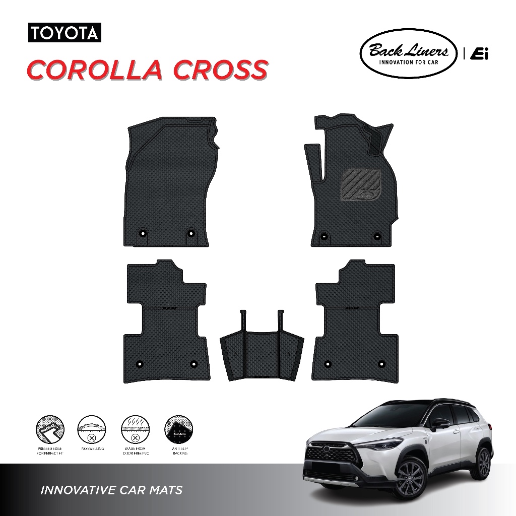 TOYOTA พรมปูพื้นรถยนต์ Back Liners สำหรับ Collora Cross (Standard ...