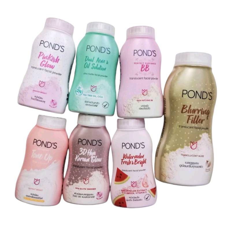 Ponds Pond's Powder 50/110 g แป้งฝุ่น พอนดส์ 45 , 100 ก. ( พิงค์คิช ...