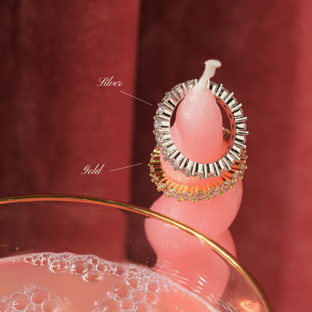 Bless Ring แหวนแบบเรียบประดับเพทาย | Shopee Thailand