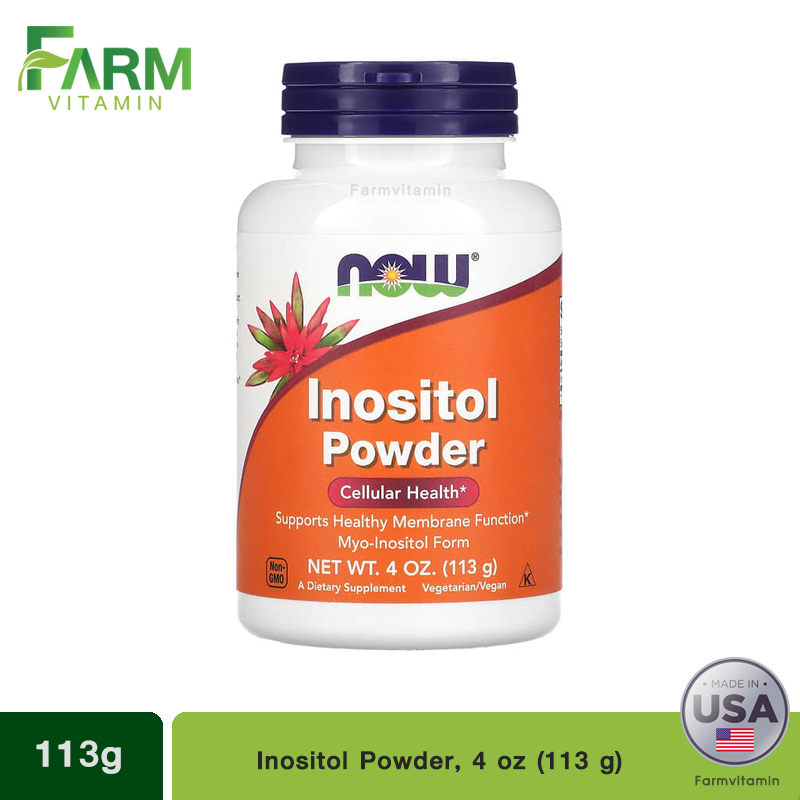 NOW Foods, Inositol Powder, 4 oz (113 g) | Shopee Thailand