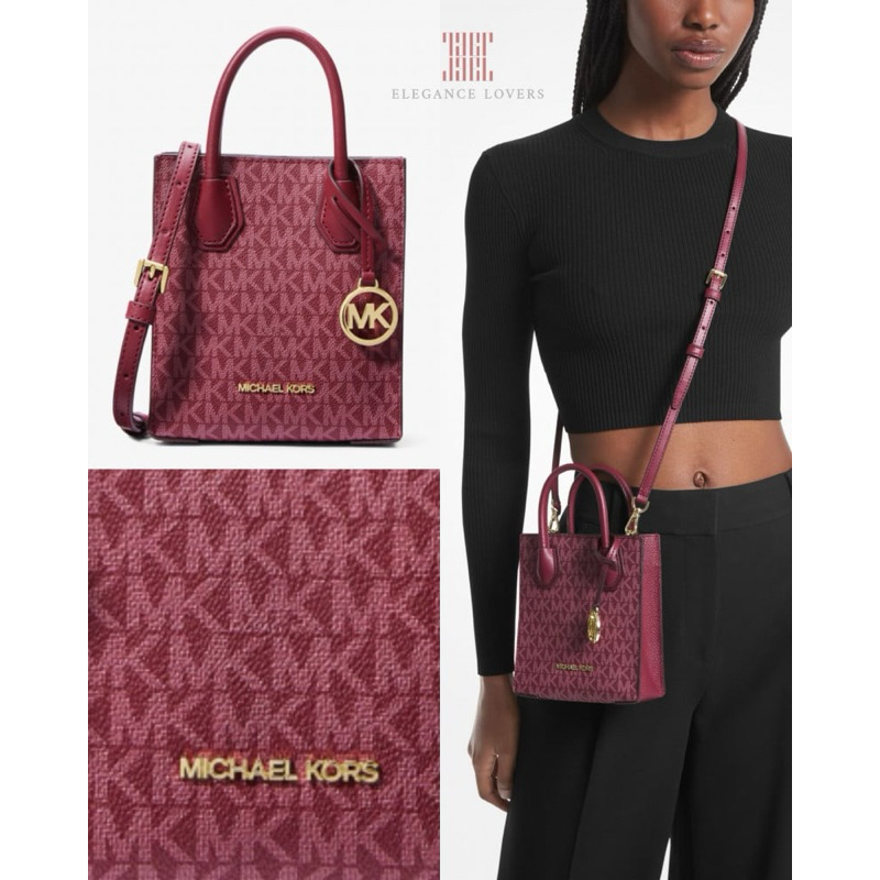 Michael Kore Mercer Extra-Small Crossbody มือ2 | Shopee Thailand