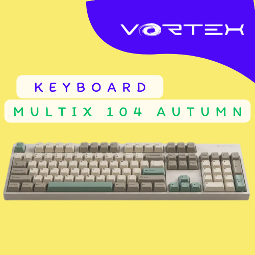 Vortex Keyboard Multix 104 Autumn (ภาษาอังกฤษ) เชื่อมต่อได้ 3 โหมด ...