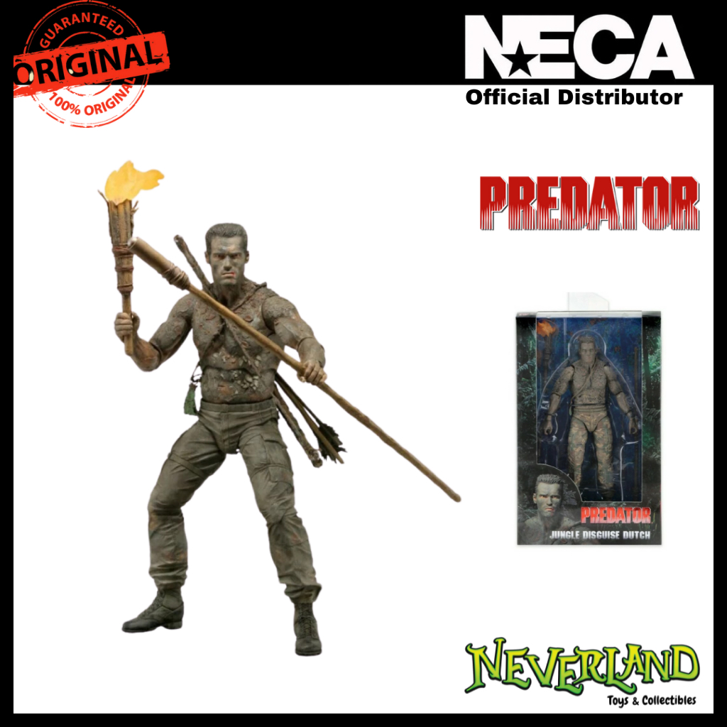 Sold Out) (NECA) Predator 30th Anniversary Jungle Disguise Dutch