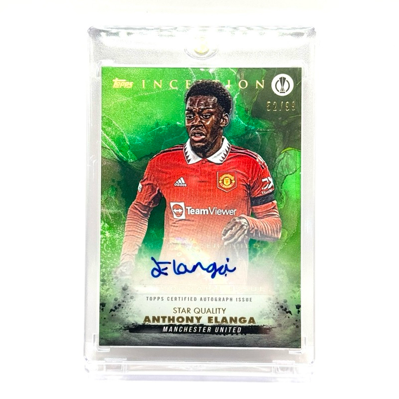 Topps Inception ANTHONY ELANGA MANCHESTER UNITED Autograph /99 | Shopee ...