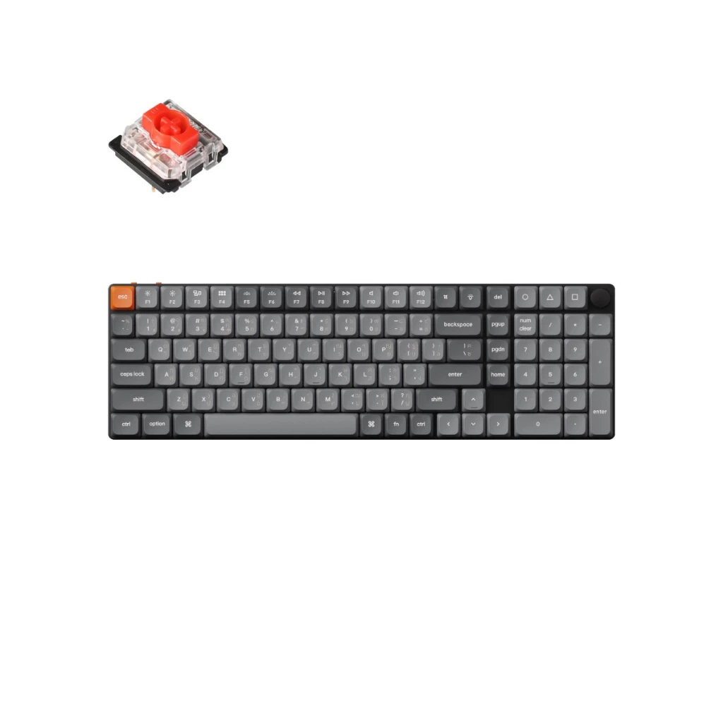Keychron K17 Max Low Profile Wireless Mechanical Keyboard คีย์บอร์ดไร้สายขนาด 96% พร้อมปุ่มปรับระดับเสียง