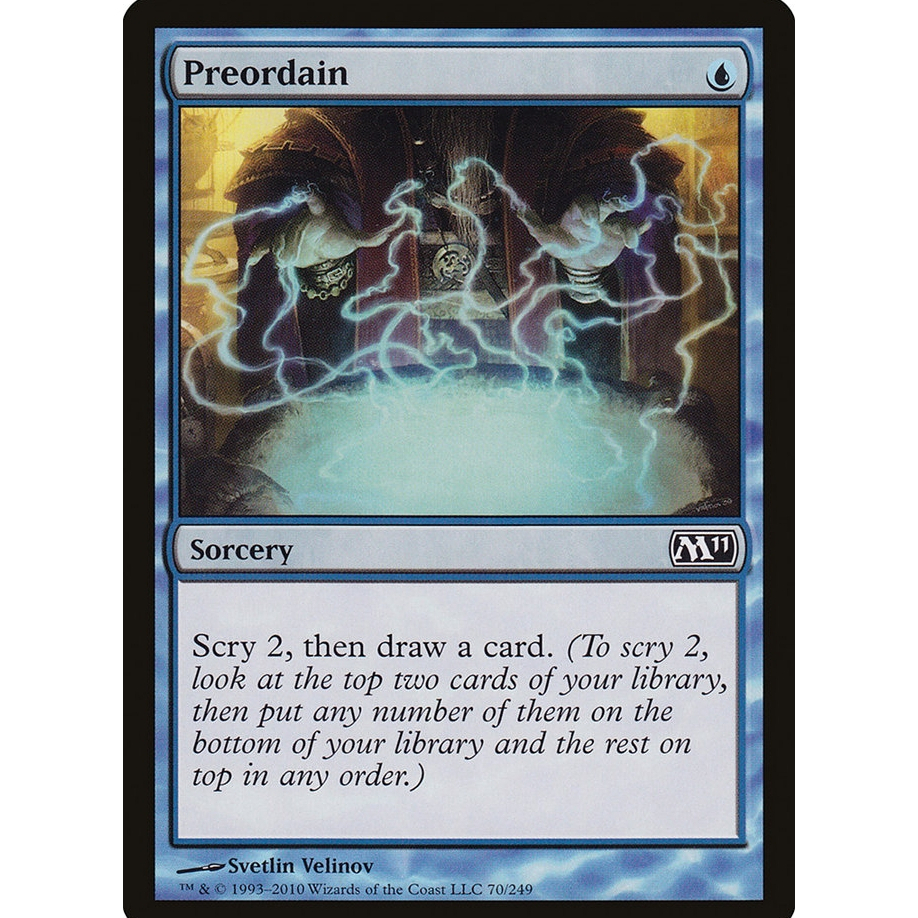 Preordain M11, WHO การ์ด Magic the Gathering [MTG] ของแท้ | Shopee Thailand