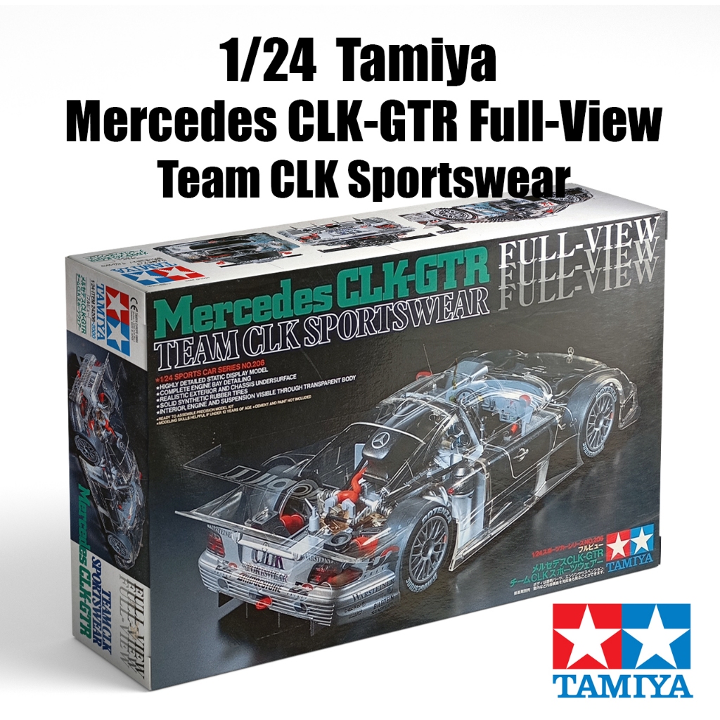 Tamiya 1/24 Mercedes CLK-GTR Full-View Team CLK Sportswear Le Mans