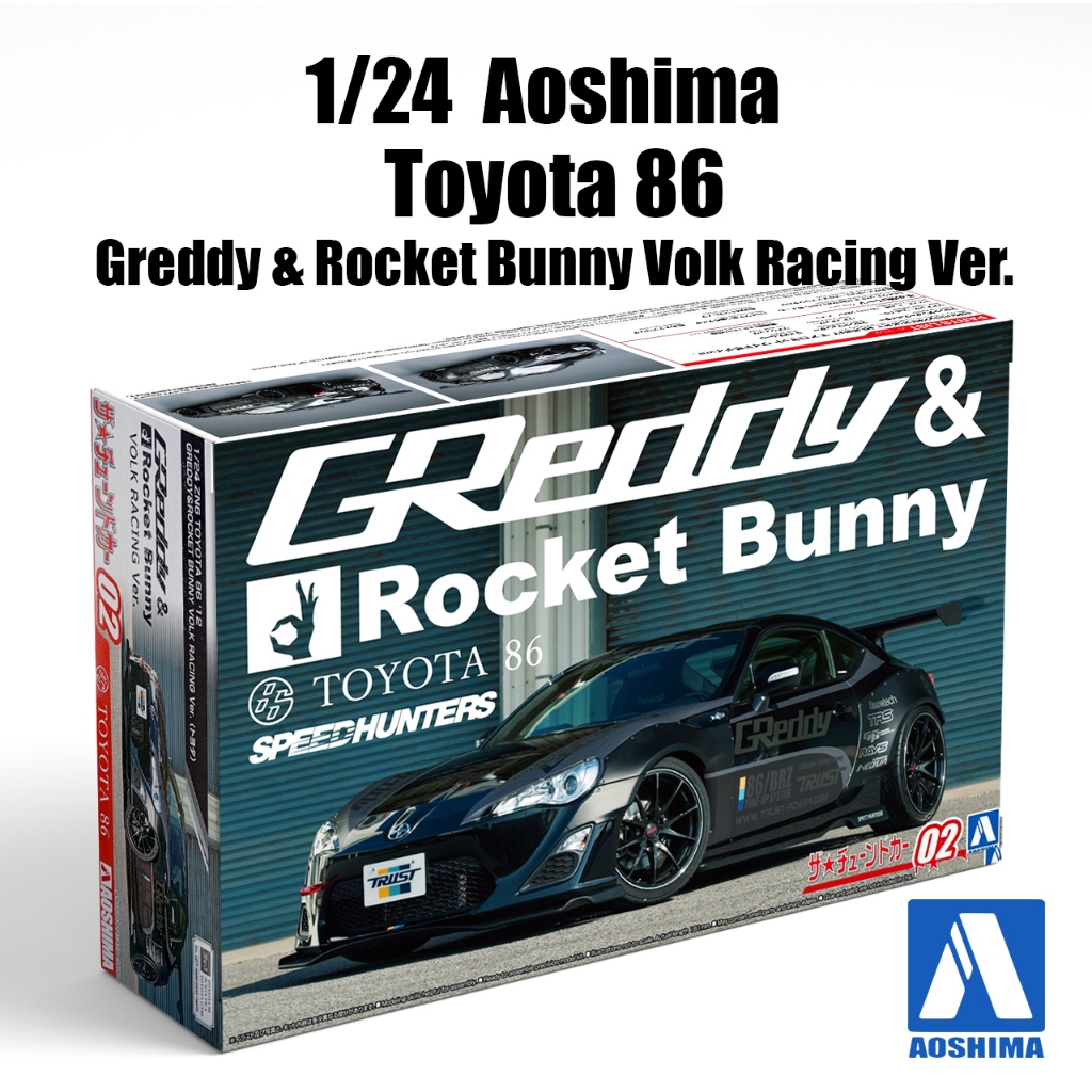 Aoshima 1/24 Toyota 86 Greddy & Rocket Bunny Volk Racing Ver. | Shopee ...