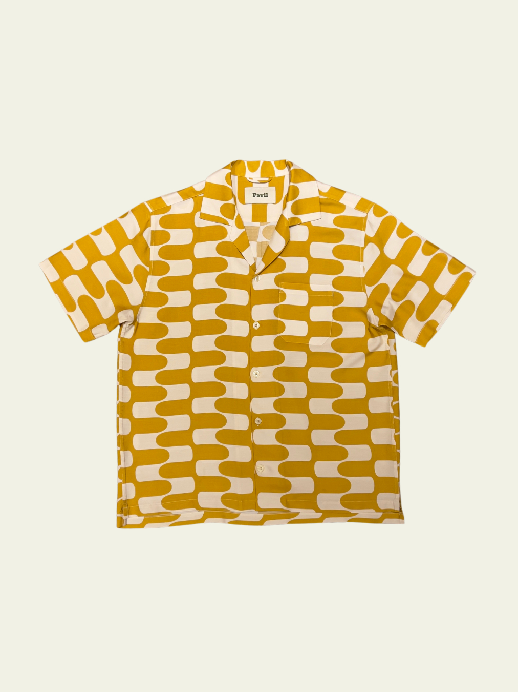 Pavil Cuban Shirt Mango Mirage - เสื้อเชิ้ตขอคิวบาแขนสั้น ลายเหลือง ...