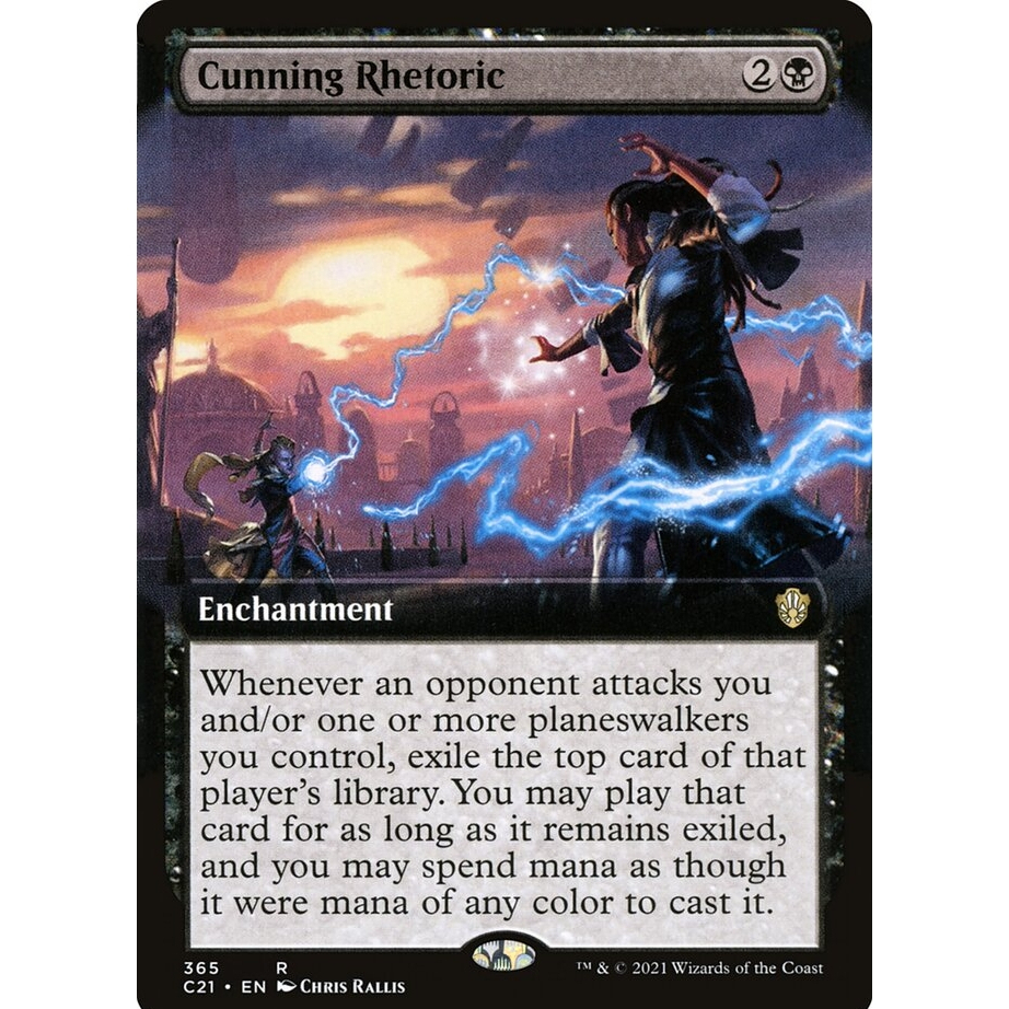 Cunning Rhetoric [Extended Art] C21 Commander 2021 การ์ด Magic the ...