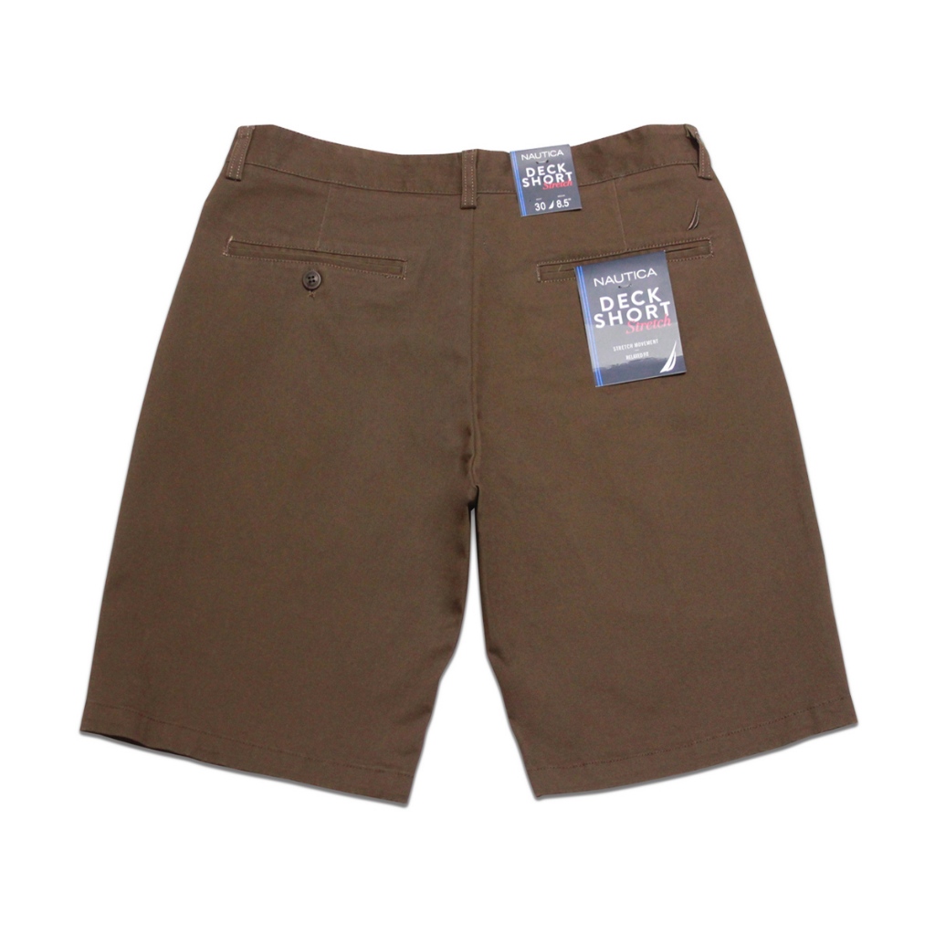 NAUTICA SHORT PANTS กางเกงขาสั้น B47000-2CZ น้ำตาลเข้ม | Shopee Thailand