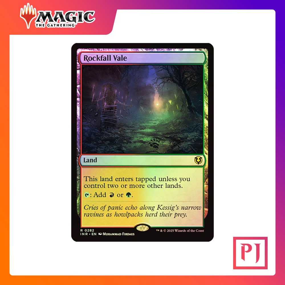 [MTG] Rockfall Vale [WHO] [LAND] [RARE] [FOIL] [ENG] (การ์ดเมจิค ...
