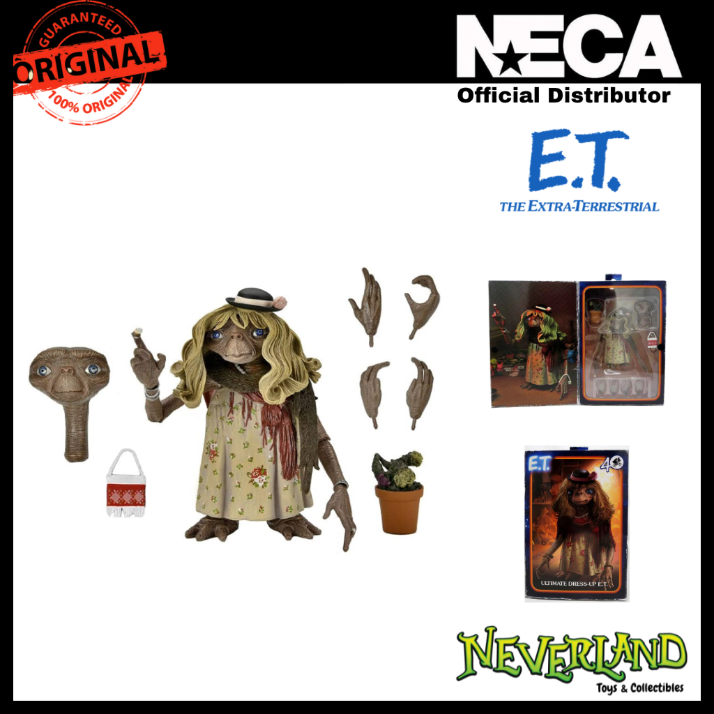 Figurine E.T. 40e Anniversaire - Neca Ultimate Dress-Up E.T. - Neuve Sous Boîte