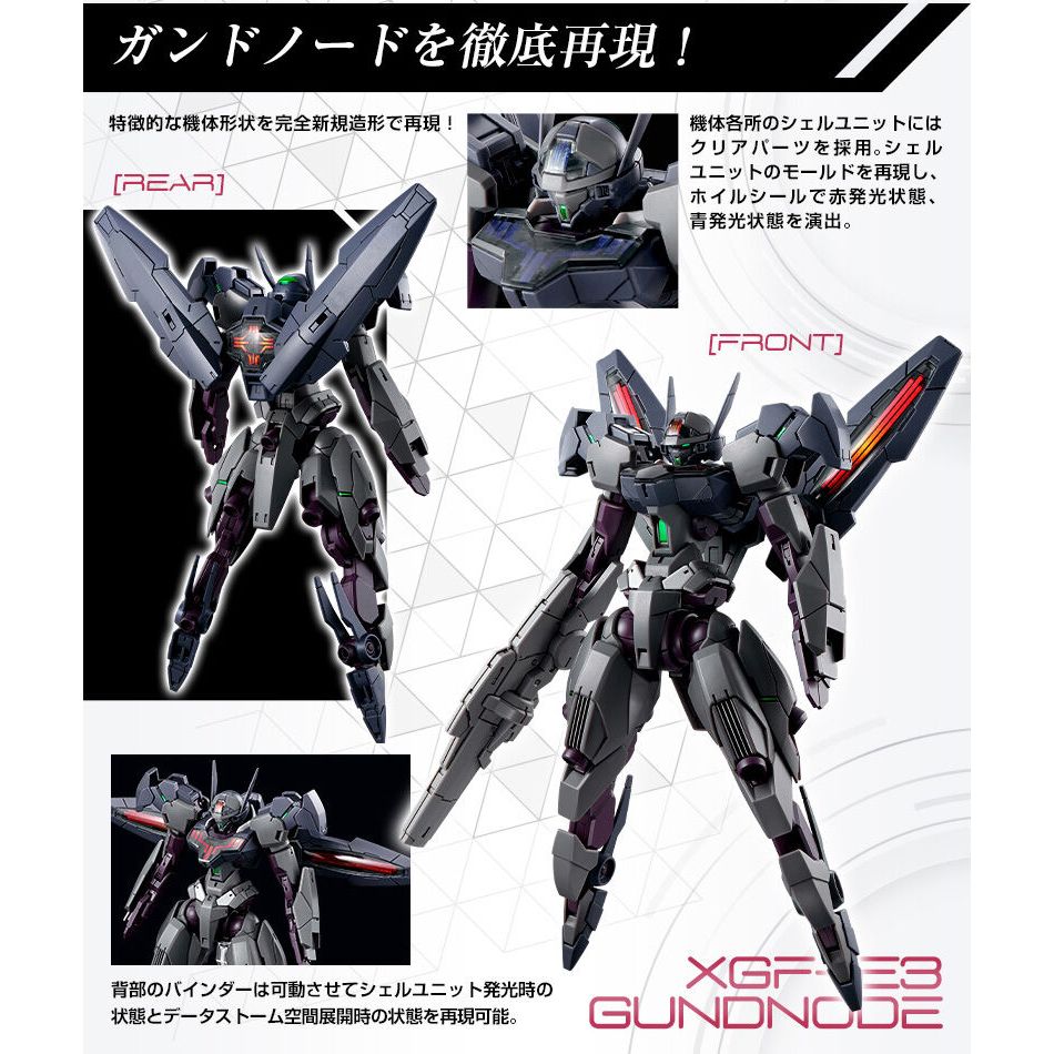 HG PREMIUM BANDAI XGF-E3 Gundnode | Shopee Thailand