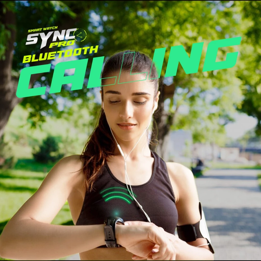 AXON Sync Pro Smartwatch นาฬิกาอัจฉริยะเพื่อสุขภาพ จอใหญ่ โทรได้ วัดชีพจร SpO2 กันน้ำ