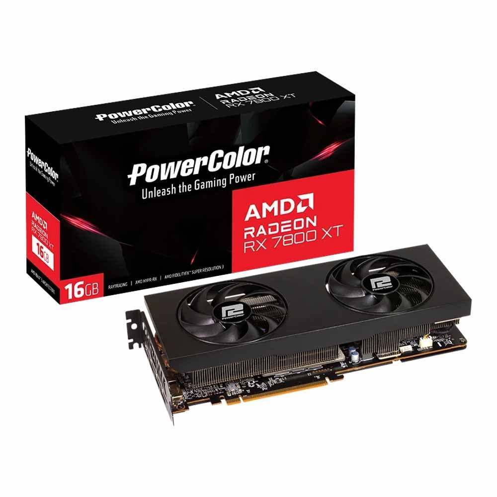 VGA (การ์ดแสดงผล) POWERCOLOR AMD RADEON RX 7800 XT 16GB GDDR6 (RX7800XT ...