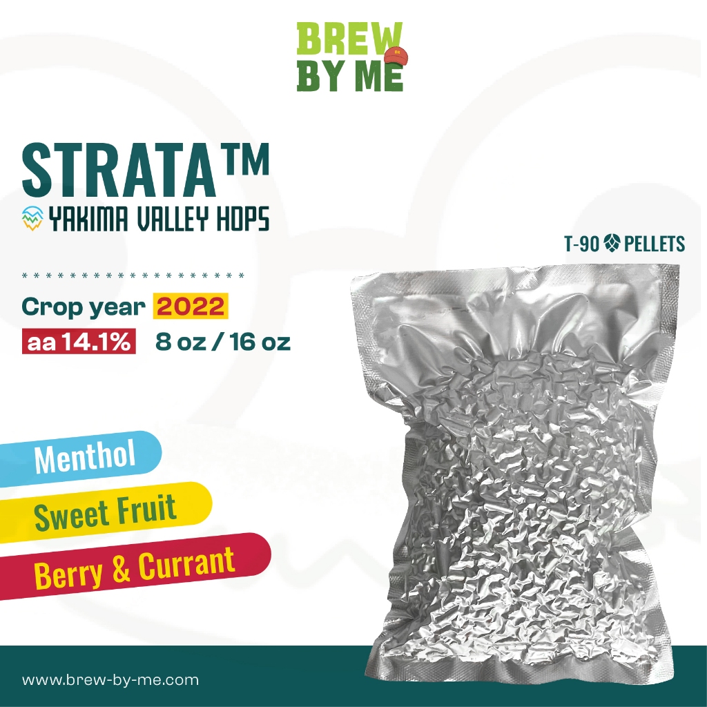 ฮอปส์ STRATA 8oz หรือ 16oz PELLET HOPS (T90) โดย Yakima Valley | ทำ ...