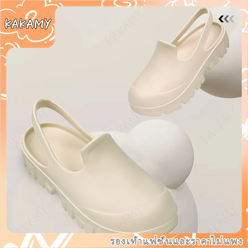 Capubew (จัดส่งจากกรุงเทพประเทศไทย) รองเท้าแตะหนังหัวหนา เบา และสบาย ...