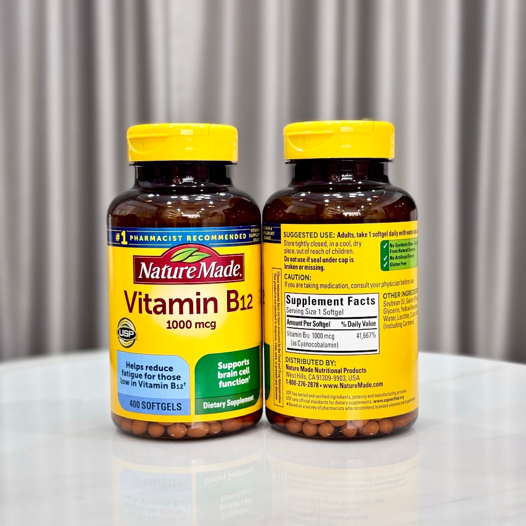 Nature Made �Ե��Թ B12 1000 mcg 400 �Ϳ�� | Shopee Thailand