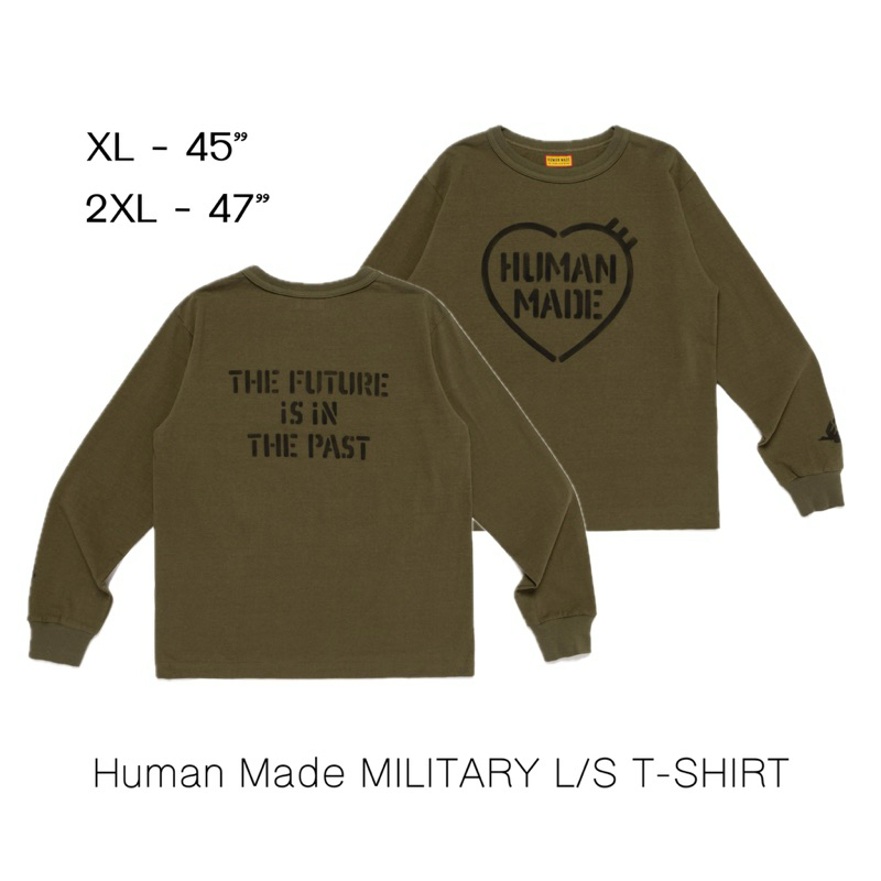 💚พร้อมส่ง💚 เสื้อยืดแขนยาว Human Made MILITARY L/S T-SHIRT