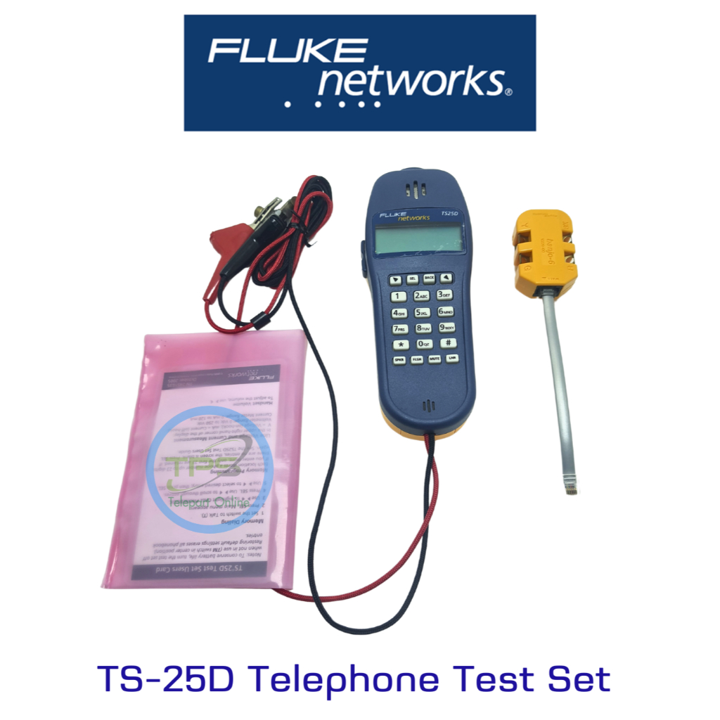 FLUKE NETWORK TS-25D Telephone Test Set เครื่องมือตรวจเช็คสัญญาณ ...