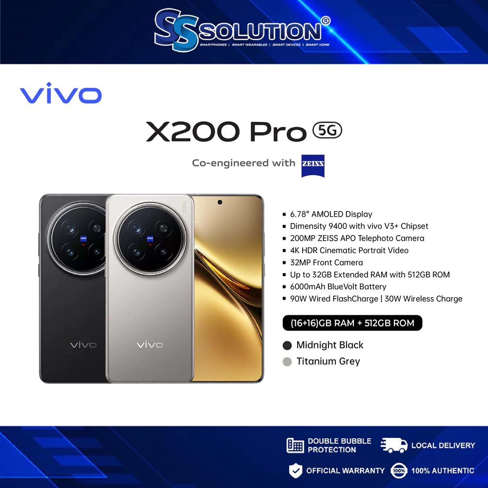 Global Version | X200 Pro 5G Dual SIM 512GB (16GB RAM) 200 MP ZEISS APO ...