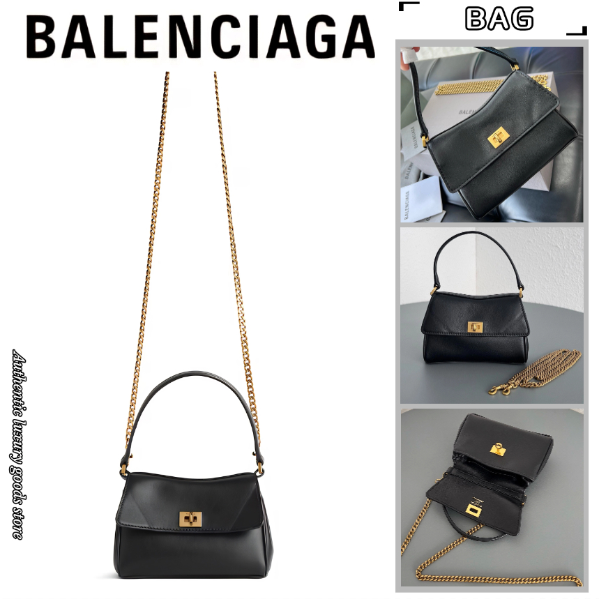 RODEO NANO BAG WITH CHAIN 17 IN BLACK SMOOTH CALFSKIN GOLD HARDWARE